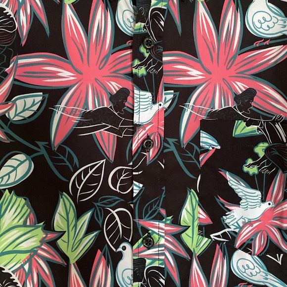 RSVLTS Ace Ventura Button Up Short Sleeve Mens Shirt - Picture 2 of 4